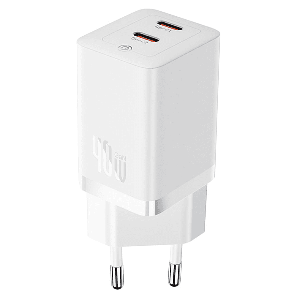 Baseus GaN5 Pro Fast Charger Dual Type-C, 40W, CCGGP180102 - White