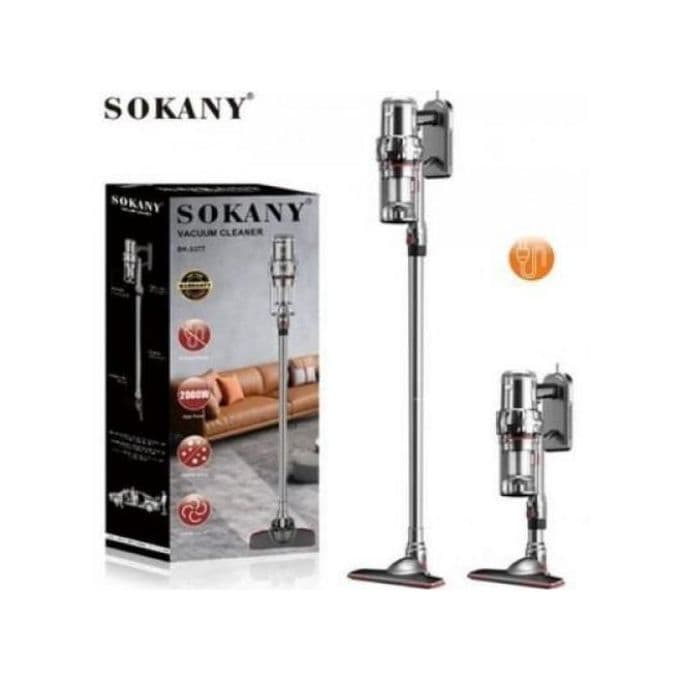 Sokany SK-3378 2000W Vertical Vacuum Cleaner with 1.1L Dust Capacity, Silver