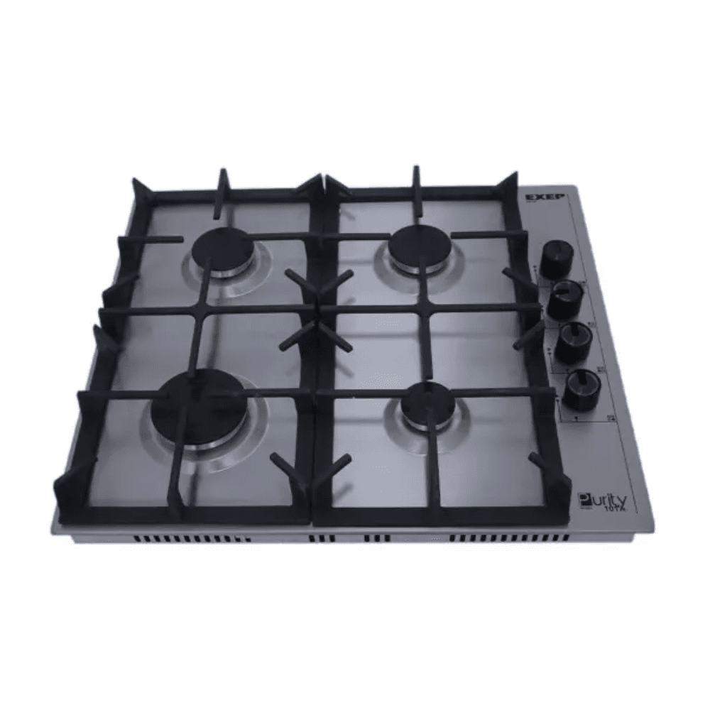 Purity Built-in Gas Cooker, 60 cm, 4 Burners, HPT602S - Silver