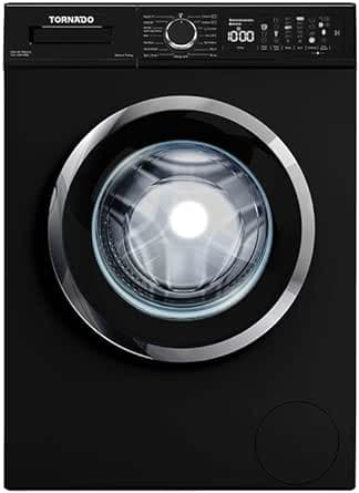 Tornado | Fully Automatic Washing Machine, Front Loading, 7 Kg, 800 Rpm - Black, TWV-FN78BKOA