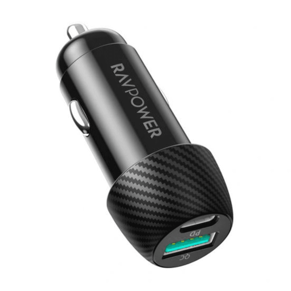 Ravpower 3X Car Charger Dual Port 49W - Black