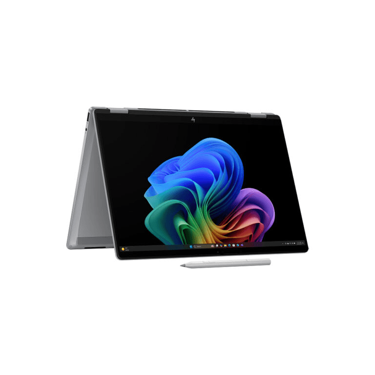 HP OmniBook X Flip 2-in-1 14-kc0001ne - معالج Ryzen AI 5 430 - ذاكرة 16 جيجابايت - سعة تخزين 512 جيجابايت - بطاقة رسومات Radeon 840M - شاشة لمس 14 بوصة - نظام التشغيل Windows 11