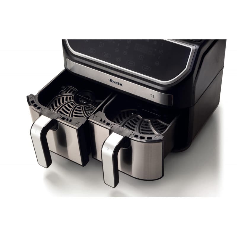 Ariete Double Fryer, 2100 Watt, 9 Liter, 4625 - Silver