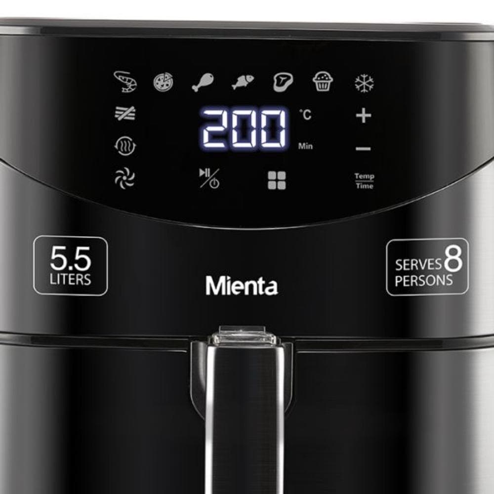 Mienta Air Fryer, 1700 Watt, 5.5 Liters, Digital, AF47234A - Black