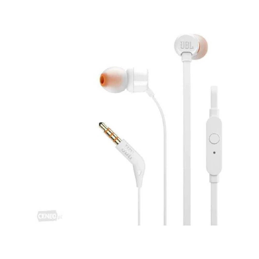 JBL TUNE 110 Wired In-Ear Earphone, White