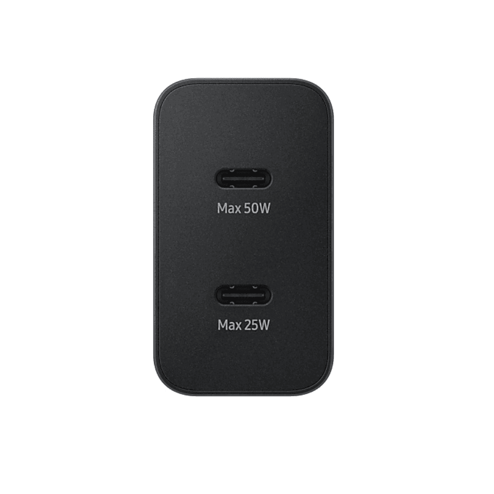 Samsung 50W Power Adapter Duo With Cable Type-C To Type-C, 1.8M - Black
