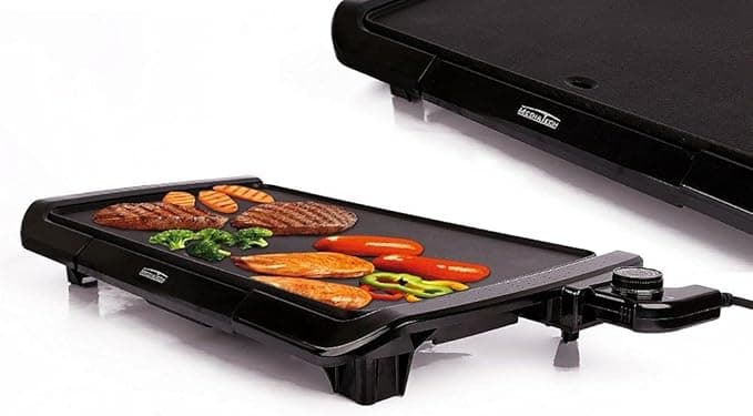 Media Tech Electric Grill, 2000 Watt - Black, MT-F20B