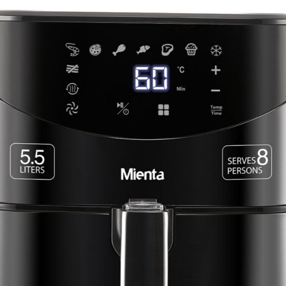 Mienta Air Fryer, 1700 Watt, 5.5 Liters, Digital, AF47234A - Black