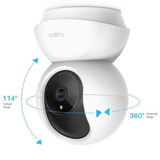 TP-Link 360 Degree Security Camera, Wi-Fi, 1080P, White - Tapo C200