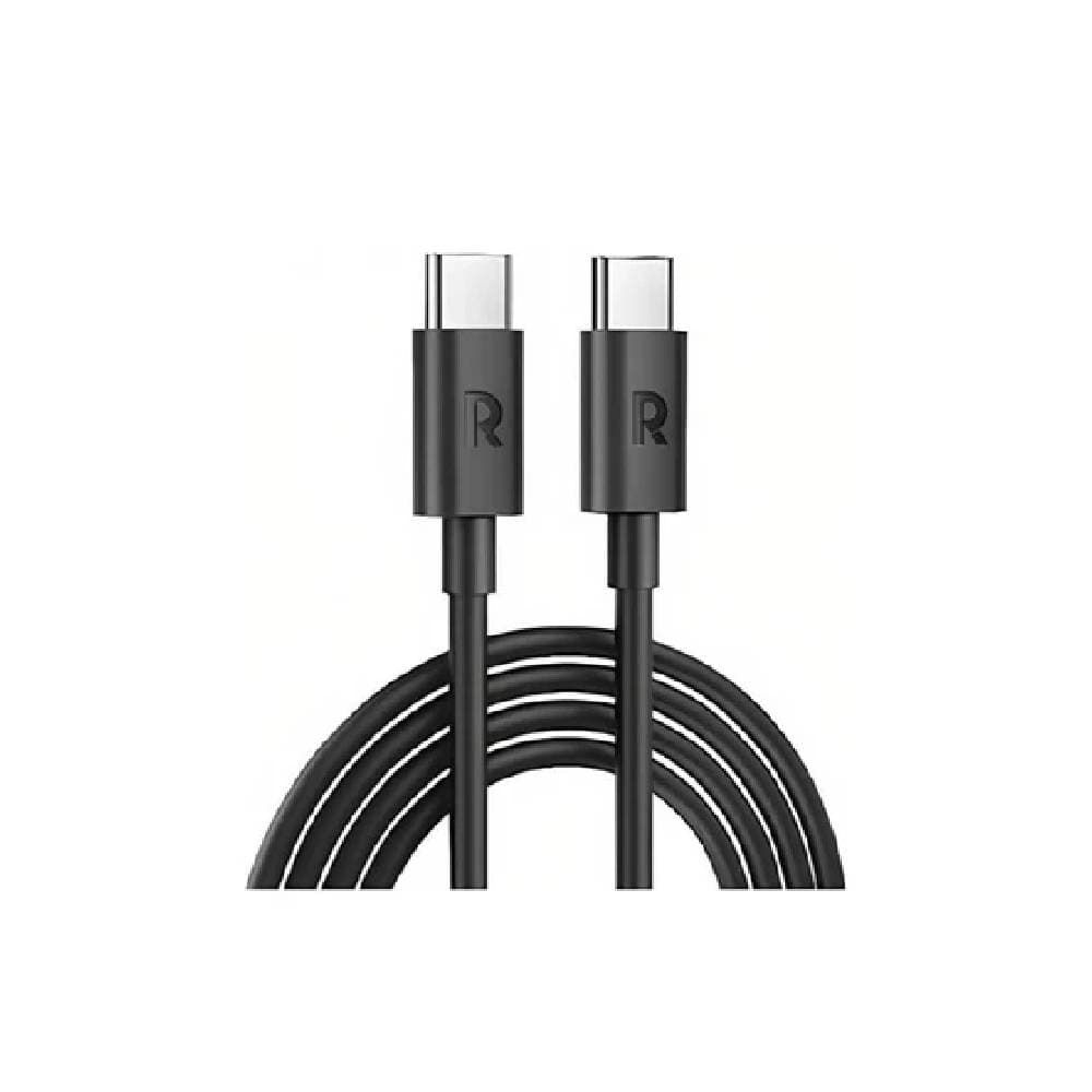 كابل شحن راف باور، من النوع C إلى النوع C بطول 1 متر - أسود