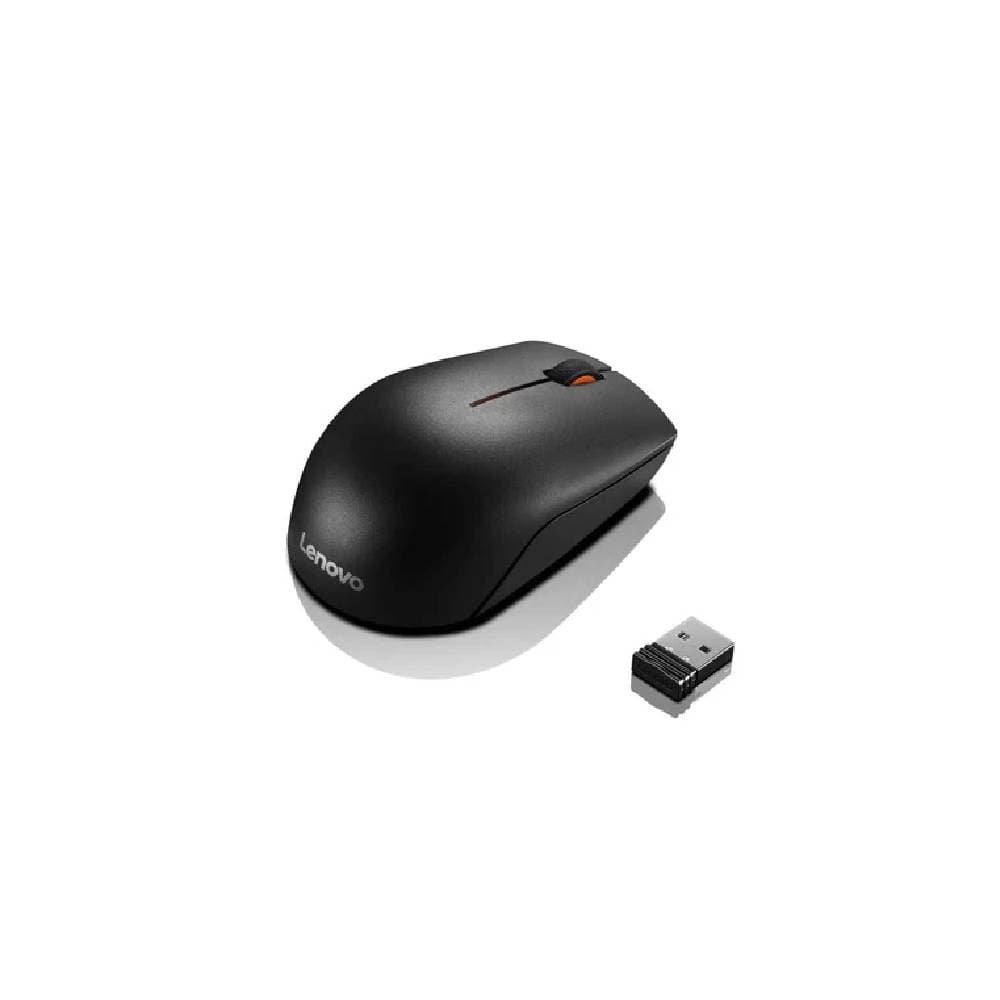 Lenovo 300 Wireless Compact Mouse, Optical sensor with 1000 DPI resolution, Compact and portable design - Black