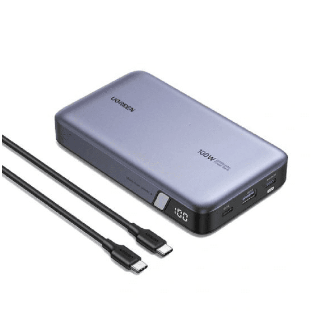 Ugreen 20000mAh Fast ChargrePower Bank 100W, PB720 - Gray