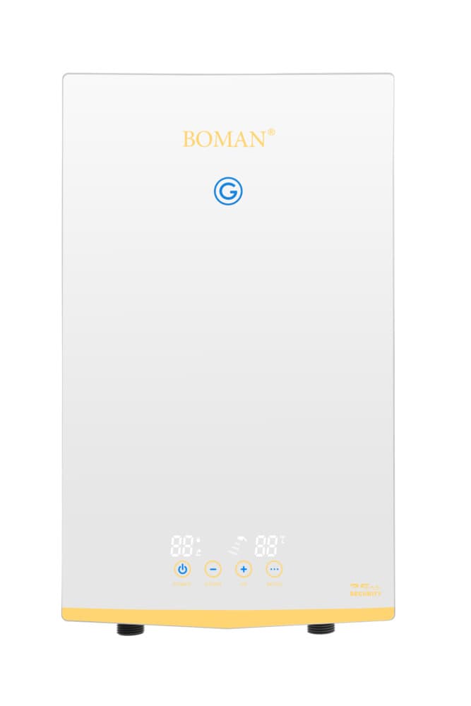 سخان مياه كهربائي فوري بومان، ١٢ كيلو واط - أبيض، WZL13-white