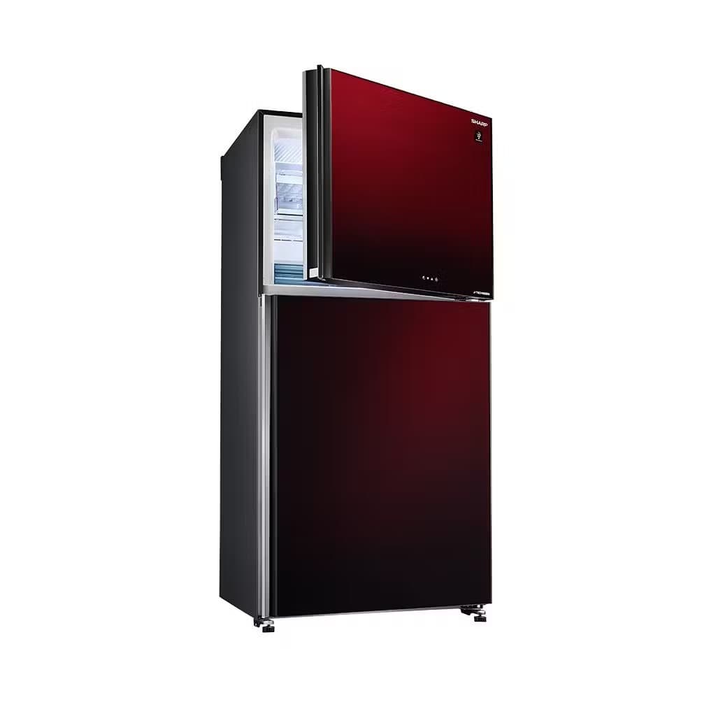 Sharp Inverter Refrigerator, No Frost, 480 Liters - Red, SJ-GV63G-RD