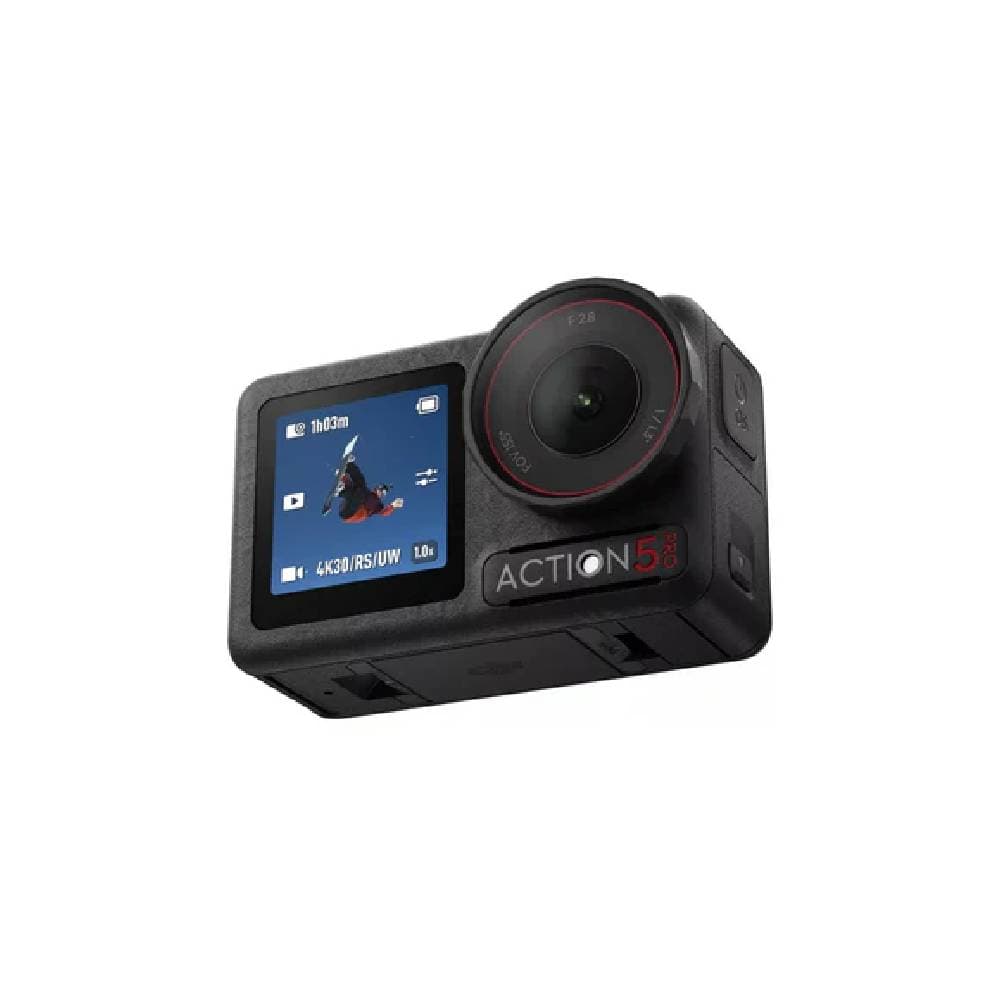 DJI Osmo Action 5 Pro Camera Adventure Combo Dual OLED High-Brightness Touchscreens - Black