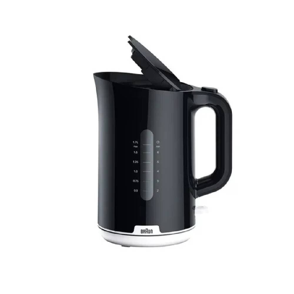 Braun WK1100BK Electric Water Kettle, 1.7 Liter, 2200 watt - Black