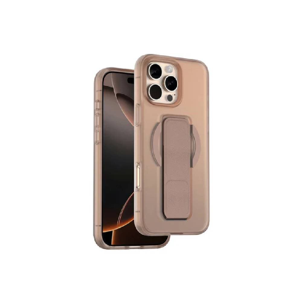 Green Lion Grip 360 Magsafe For iPhone 16 Pro Integrated Foldable Stand - Brown