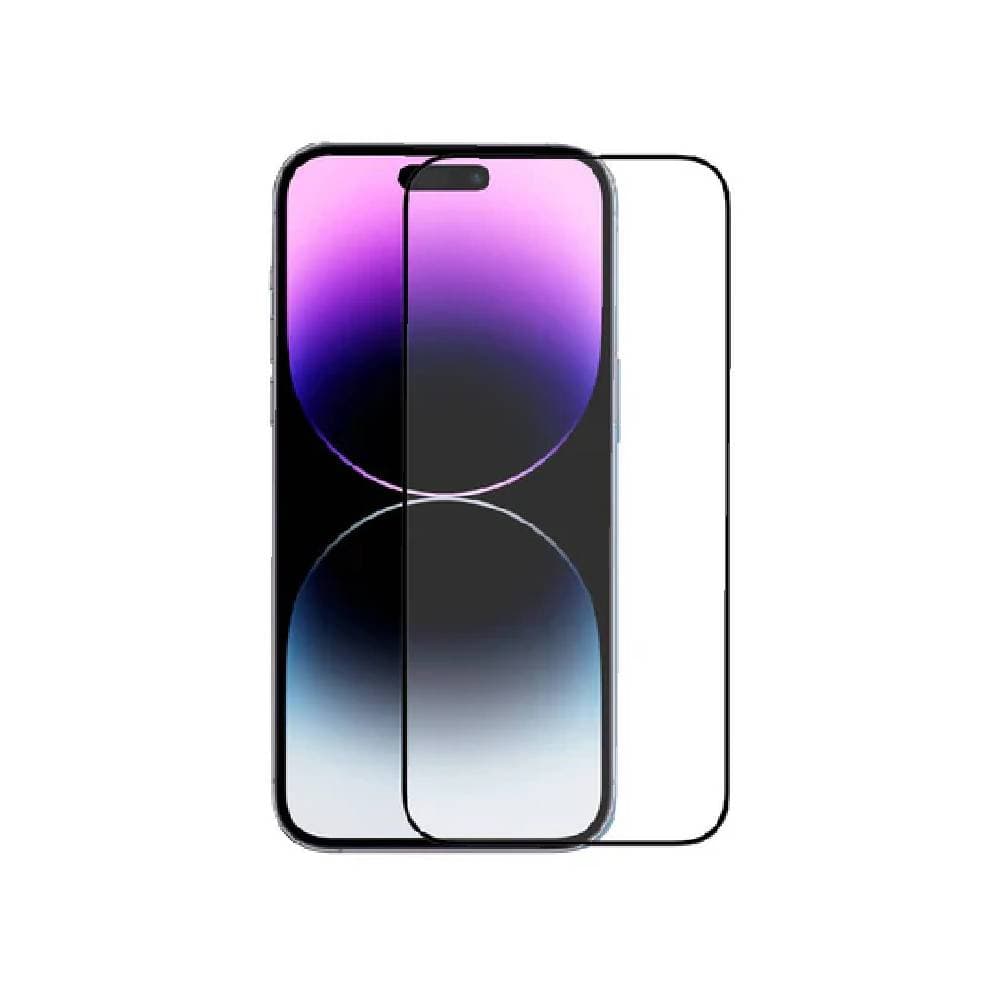 BayKron For iPhone 14 Pro Premium E2E Clear Edge to Edge Anti-Bacterial Protection-Clear