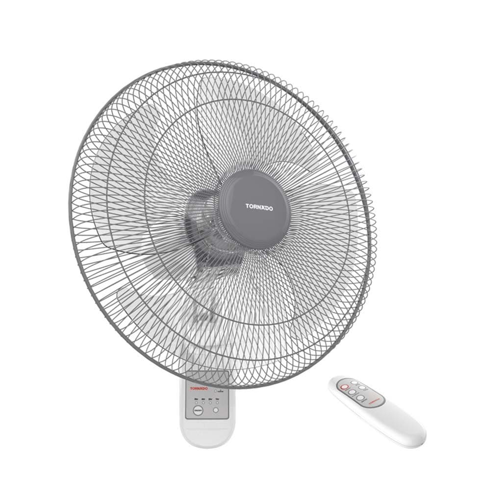 Tornado Wall Fan, 16 Inch, 4 Blades, Remote Control - White, TWF-30