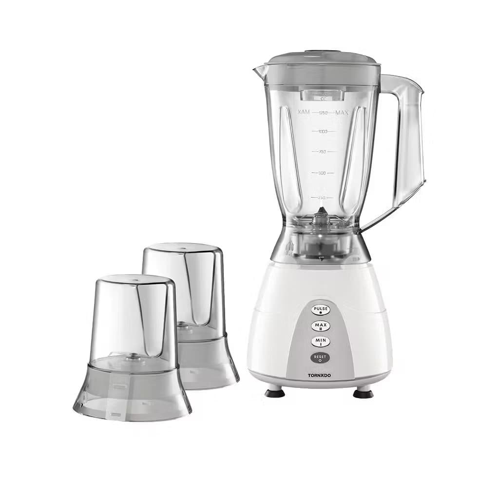 TORNADO | Electric Blender, 500 Watt, 1.5 Liter, 2 Mills - Gray, MX5200/2-GRAY