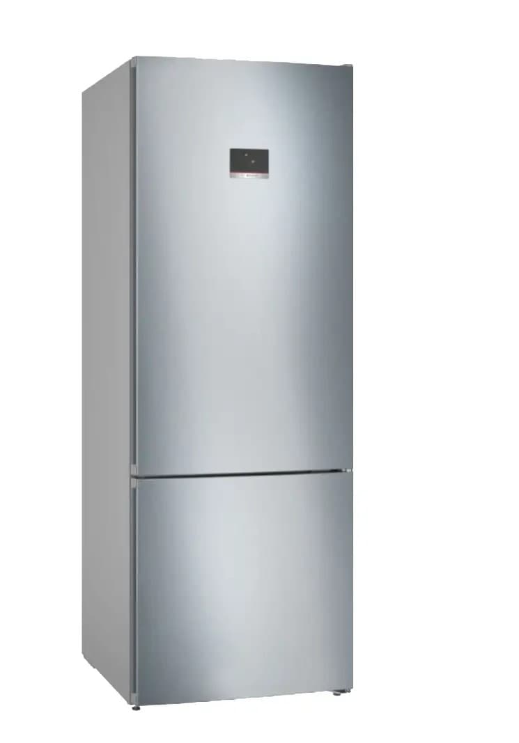 ثلاجة بوش نوفروست، السلسلة 4، سعة 505 لتر، ستانلس ستيل - KGN56CI30U