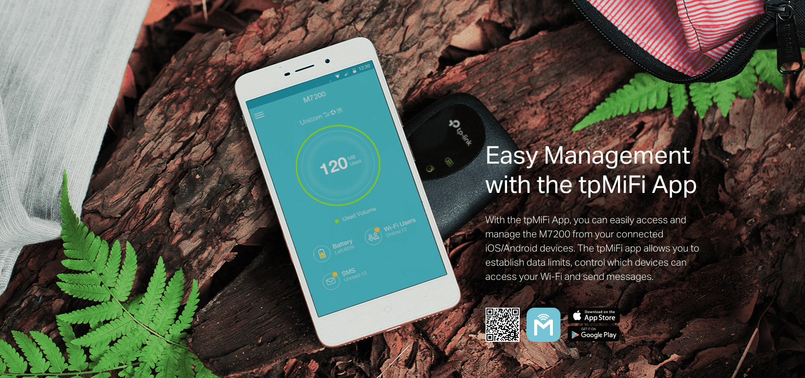 TP-Link 4G LTE Mobile Wi-Fi, Black - M7200