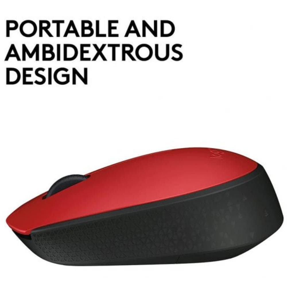 Logitech Wireless Mouse, M171 - Red