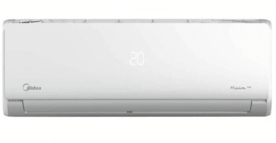 Midea Mission Pro Split Air Conditioner, 3HP, Cooling and Heating, White- MSC1T-24HR-N F