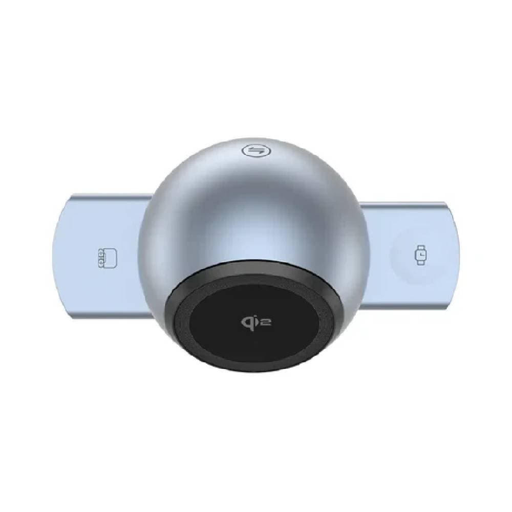 Powerology Qi2 Speaker Charge Station - Gray