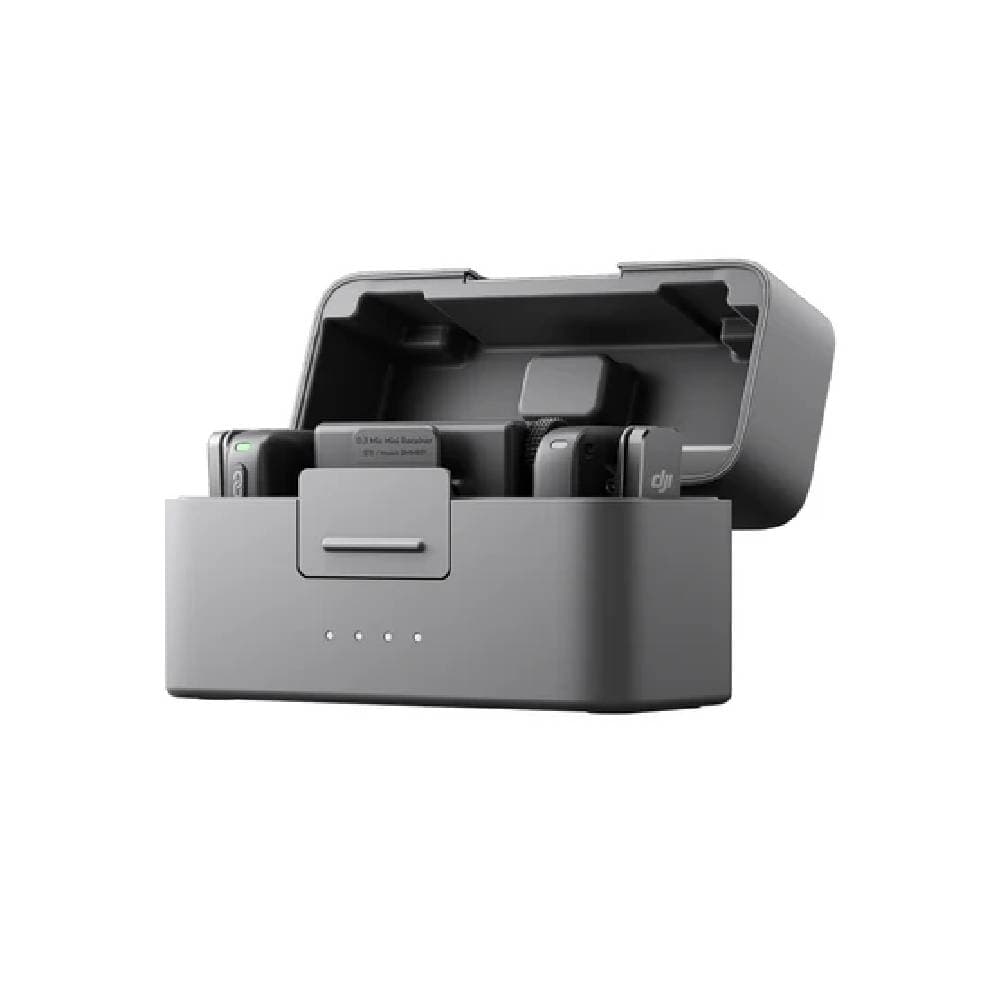 DJI Mic Mini (2 TX + 1 RX + Charging Case) Clear Audio Capture, Easy to carry and use, Long Battery Life - Black