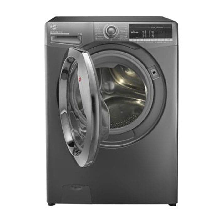 Hoover Washing Machine 8Kg Fully Automatic - Silver - H3WS383TAC3R-ELA