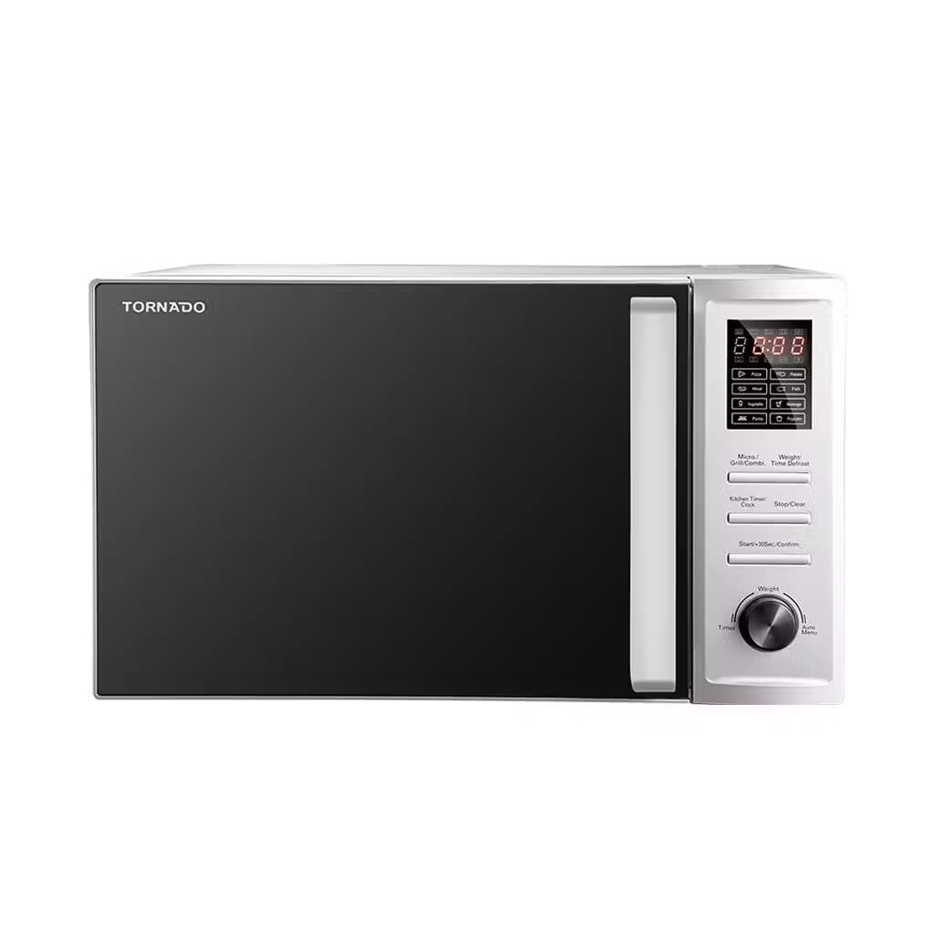 Tornado Microwave With Grill, 36 Liter, 1000 watt - Silver, MOM-C36BBE-S