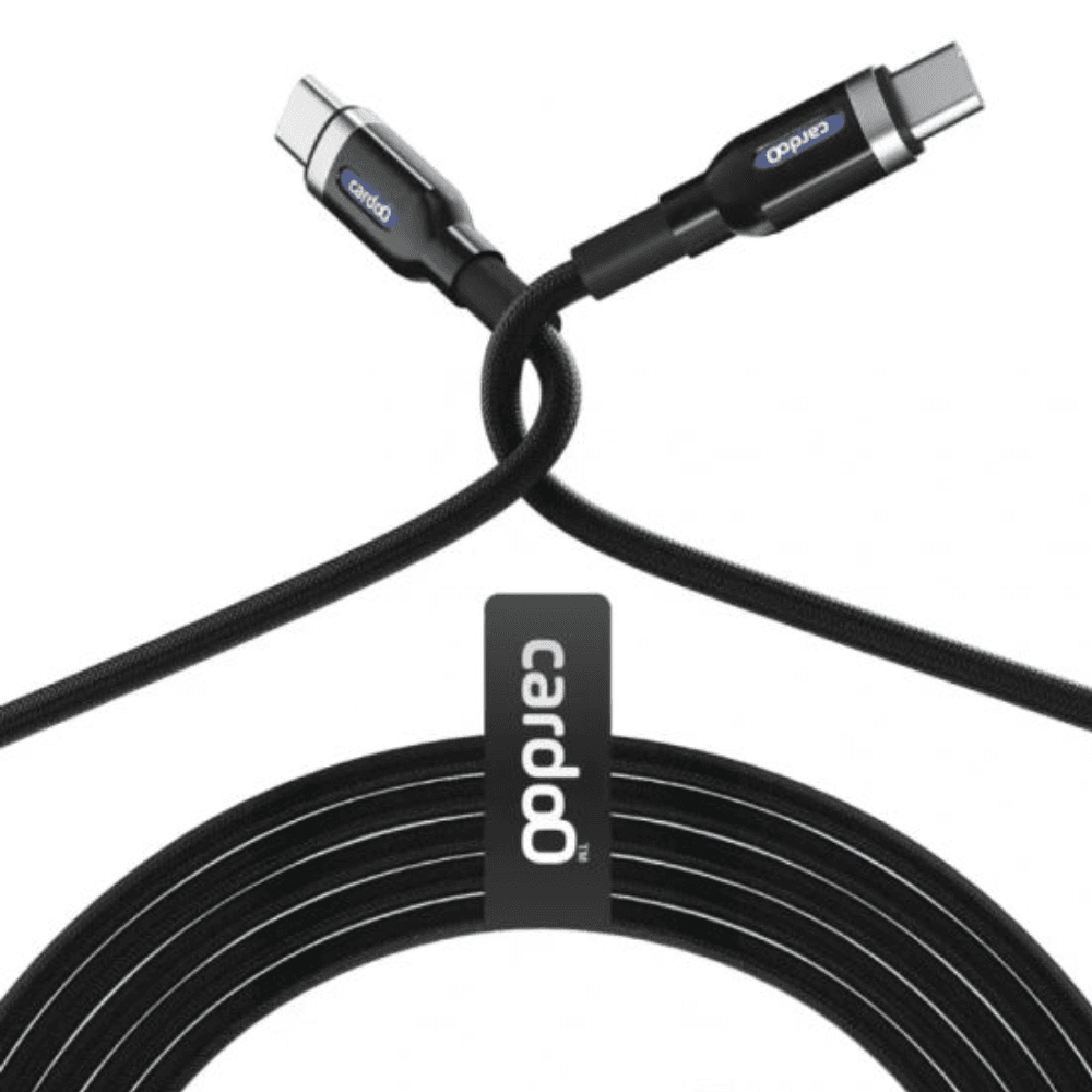 CardoO USB-C to USB-C Data Cable, 1.2 Meter, 100 Watt, CGLCTC01B - Black