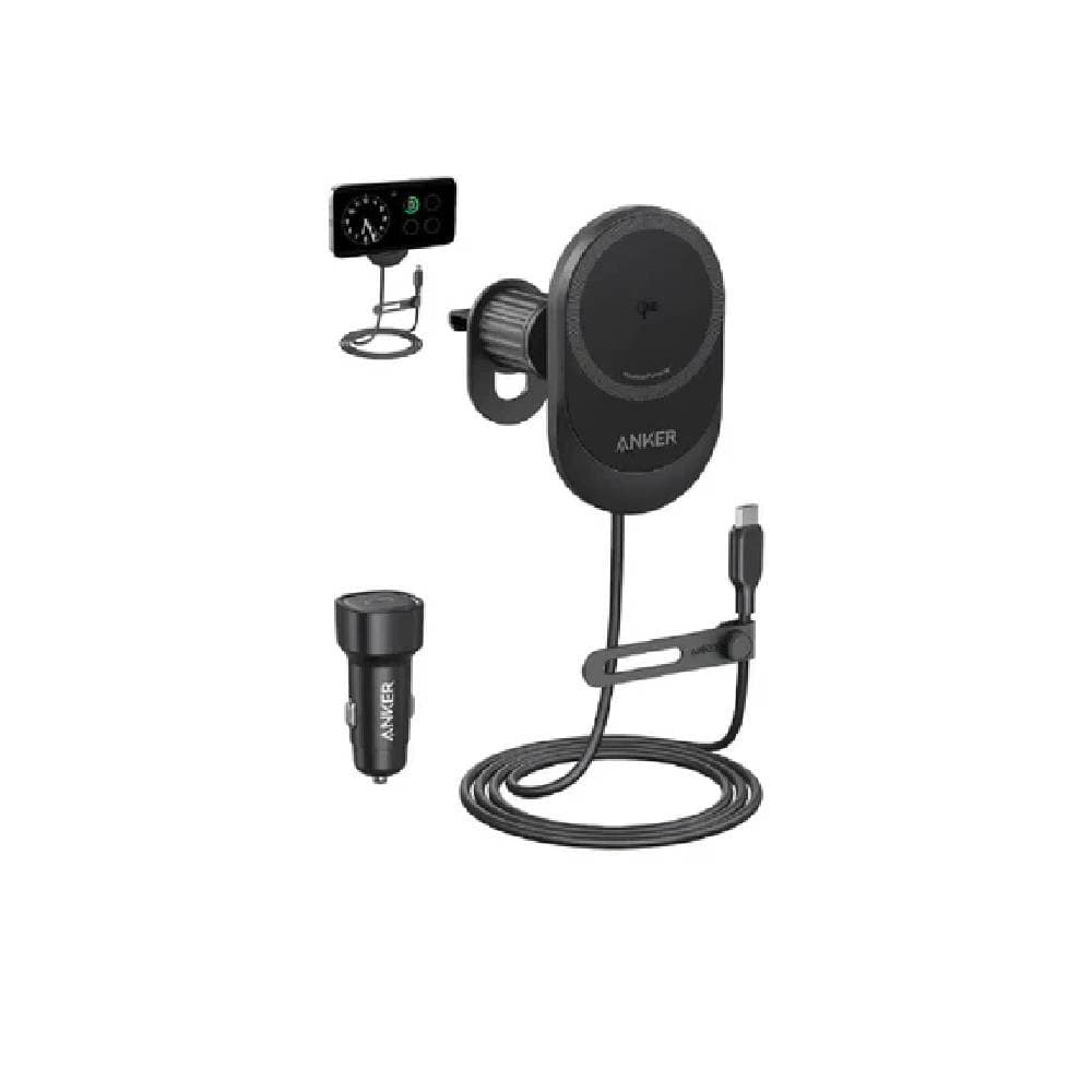 لوحة شحن السيارة اللاسلكية أنكر ماجو كيو آي 2 - أسود