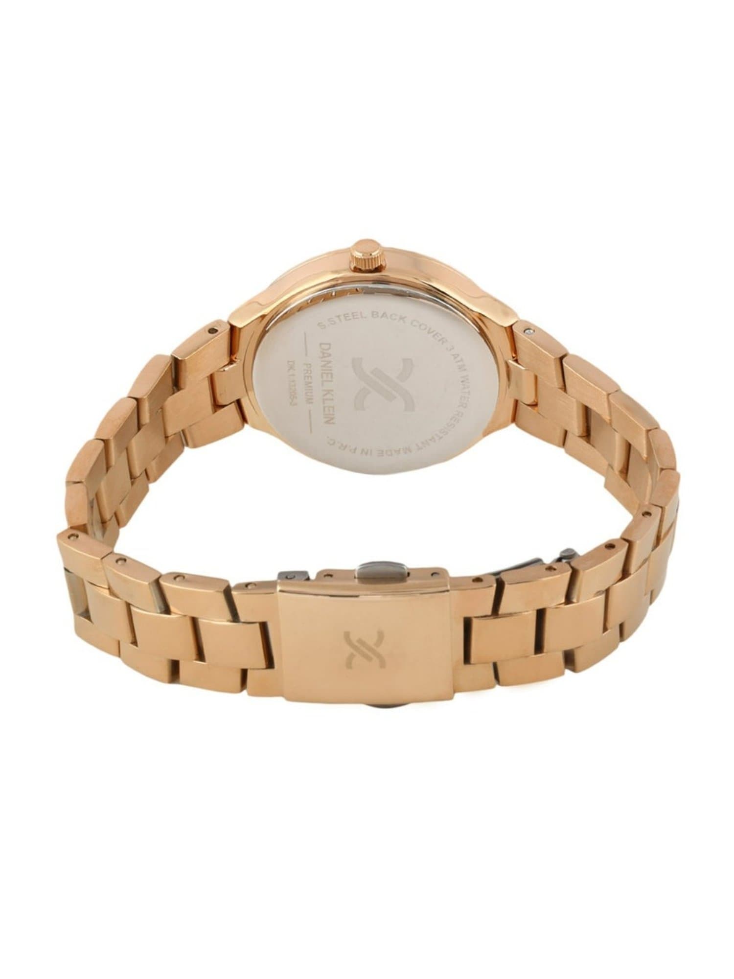 Daniel Klein Casual Analog Watch for Women, Stainless Steel Strap - Gold, DK.1.13205-2