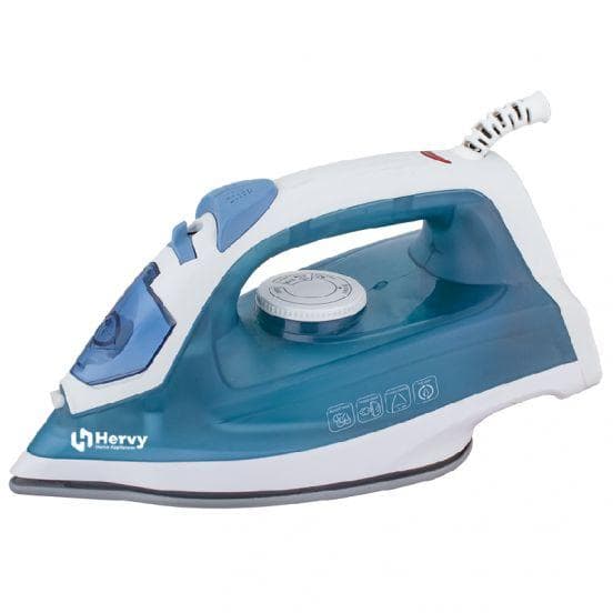 Hervy Cody Steam Iron 2000W, Ceramic Soleplate, Self-Clean - Blue