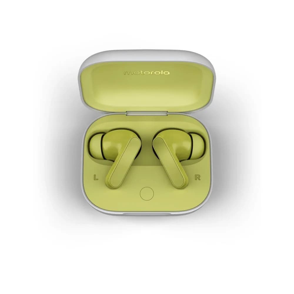 Motorola Moto Buds XT2443-1 In-Ear Earbuds, Noise Cancellation, Up to 42 Hours, Kiwi Green - PG38C05790