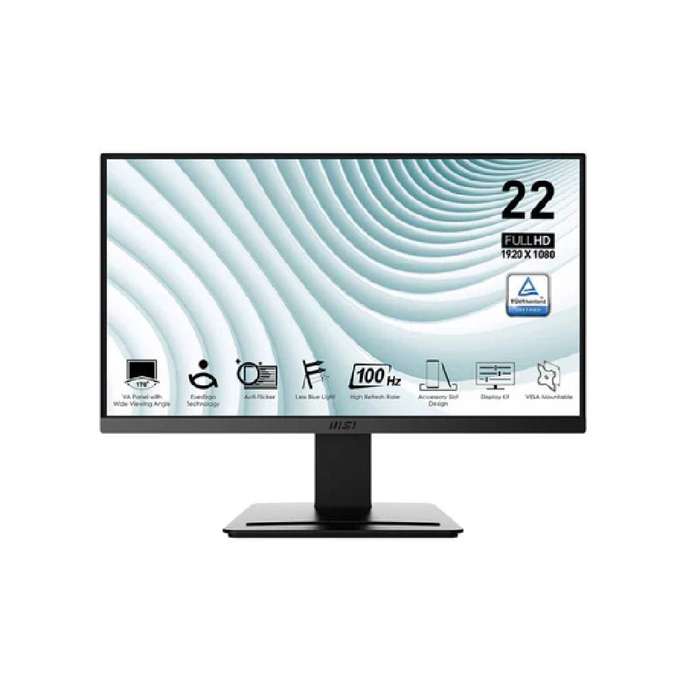 شاشة ام اس اى PRO Business LCD عالية الدقة مقاس 22 بوصة، 100 هرتز - أسود