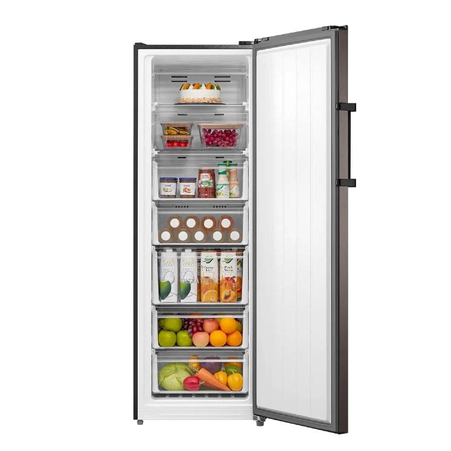 Toshiba Freezer, No Frost, Vertical, 7 Drawers, 238 Liters, GR-RU312WE-DMN(06) - Grey