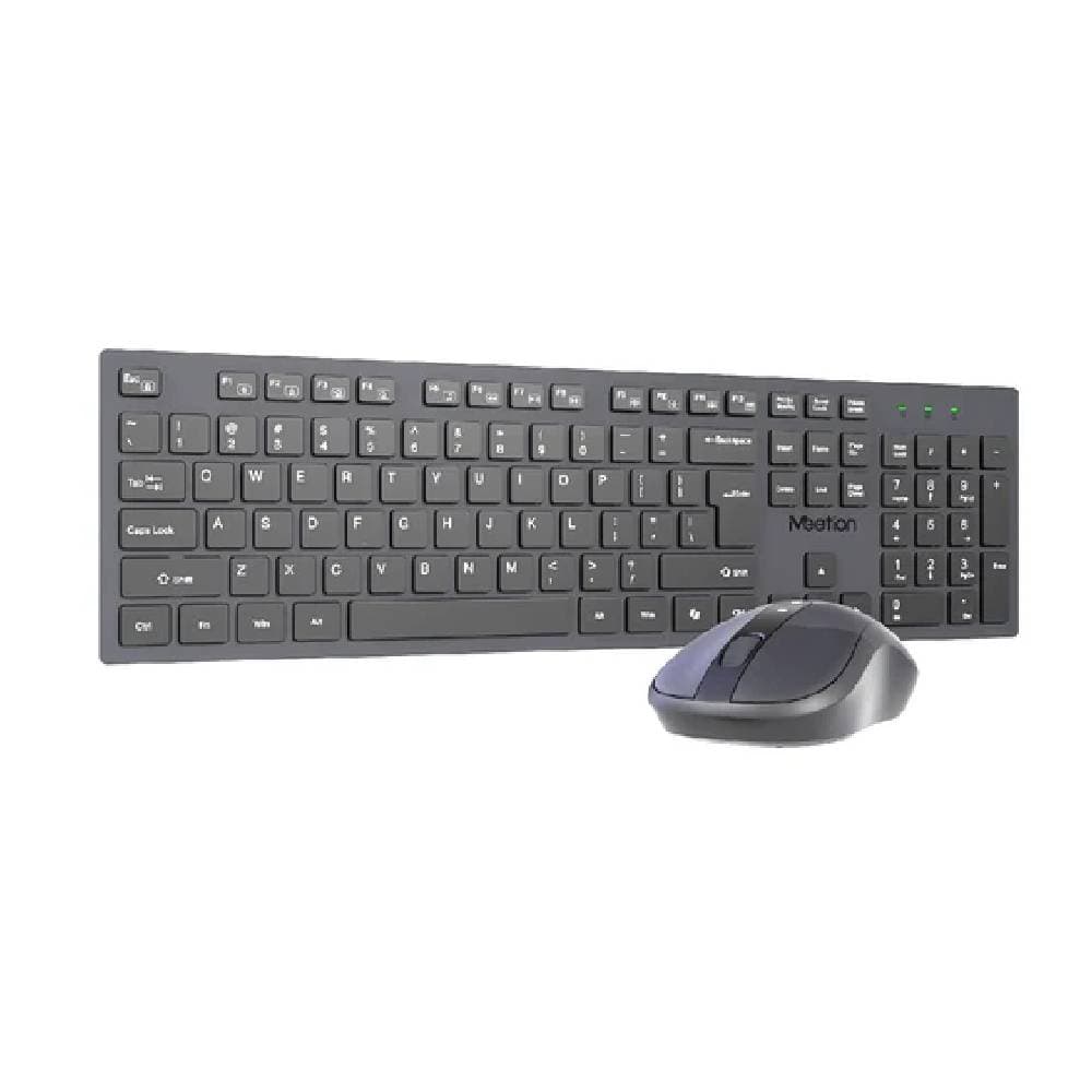 Meetion CW216 Silent Wireless Keyboard Mouse Combo - Black