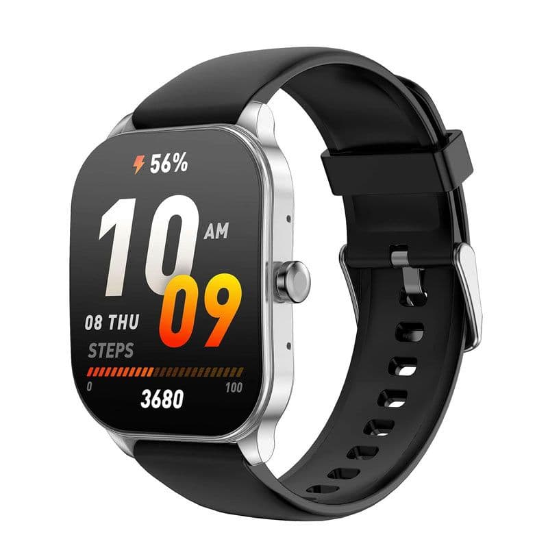 Amazfit POP 3S Smart Watch, 1.9 Inch - Silver