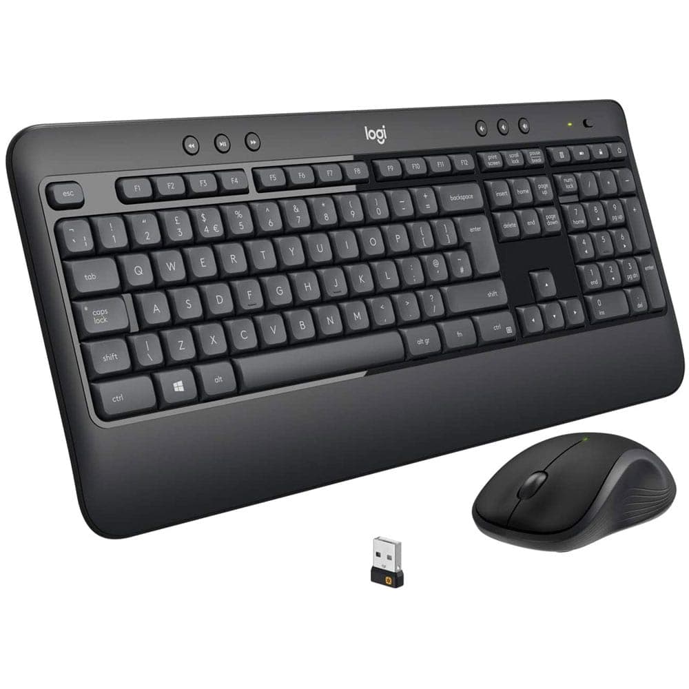 Logitech MK540 Advanced Wireless Keyboard and Mouse Combo 2.4GHZ INTNL 920-008693 - Black
