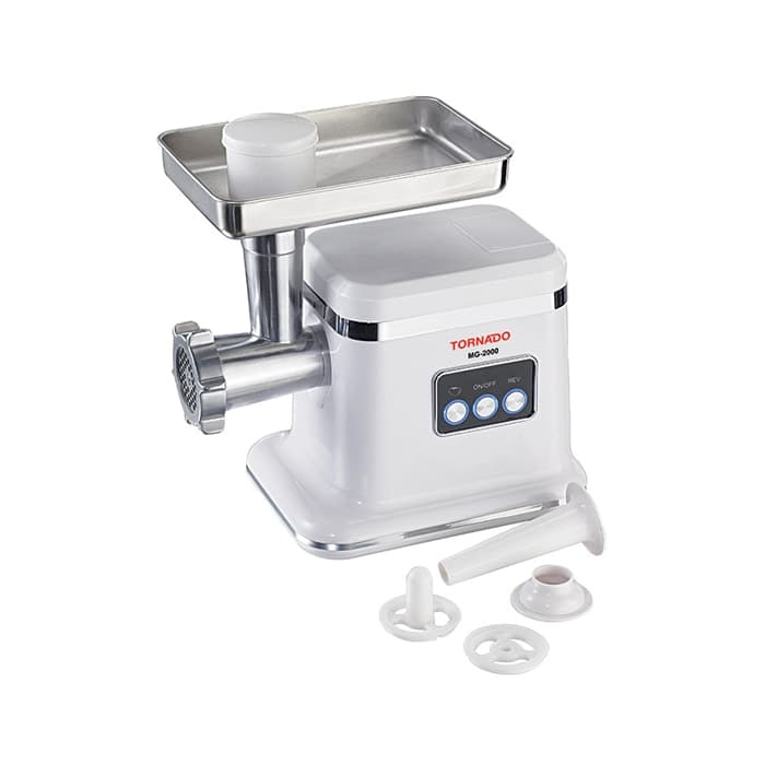 Tornado Meat Grinder 2000W With Stainless Discs &Turbo Speed - MG-2000