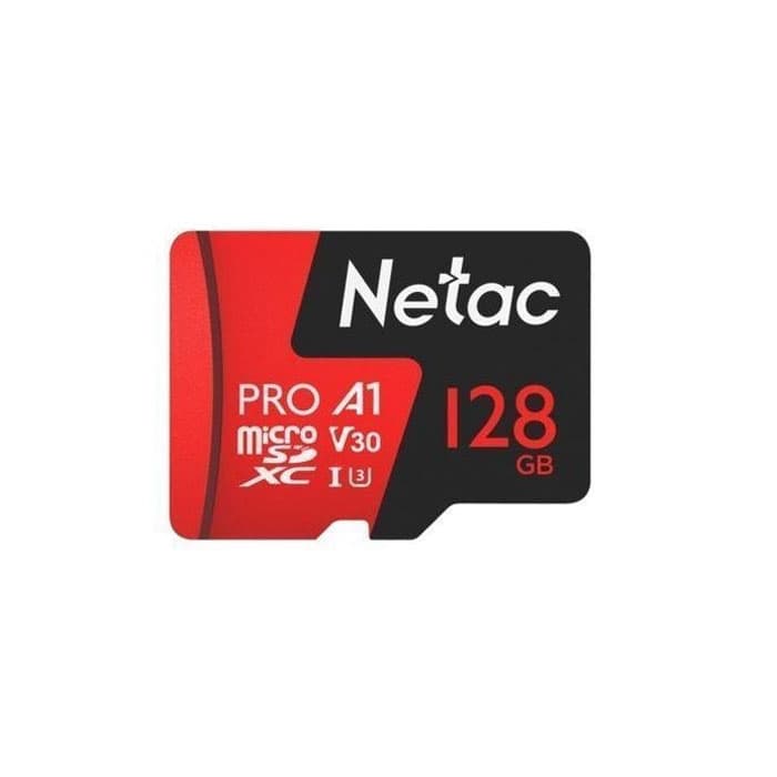 Netac Memory Card MicroSDHC P500 Extreme Pro V10/A1/C10 128GB - NT02P500PRO-128G-R