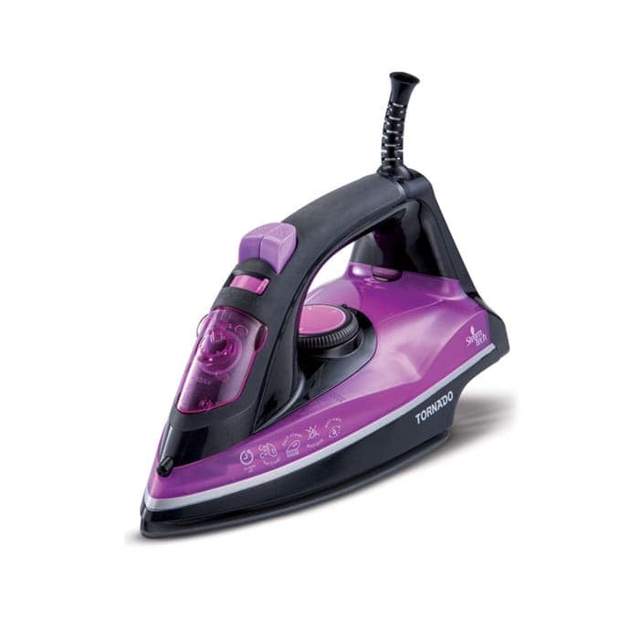 Tornado Steam Iron 2100W With Water Spray And Ceramic Base Non-Stick - Purple - TST-2100N