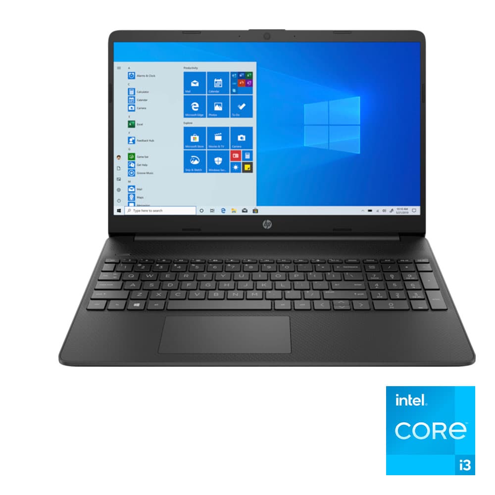 HP 15s-fq2012ne - Intel® Core™ i3-1115G4 - 4GB - 256GB SSD - Intel® UHD Graphics - 15.6" HD - Win10 - Black