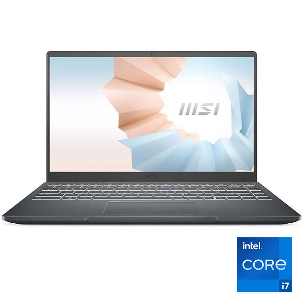MSI Modern 14 - Intel® Core™™ i7-1195G7 - 8GB - 512GB SSD - Intel® UHD Integrated Graphics - 14"FHD - Win11 - Carbon Gray