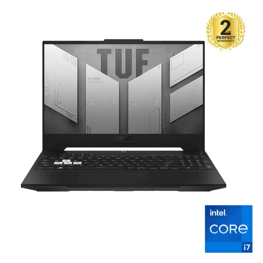 Asus TUF Dash F15 FX517ZR - F15173070 Intel® Core™™ i7-12650H - 16GB - 512GB SSD - NVIDIA® GeForce RTX™3070 8GB - 15.6"FHD - Win11 - Black