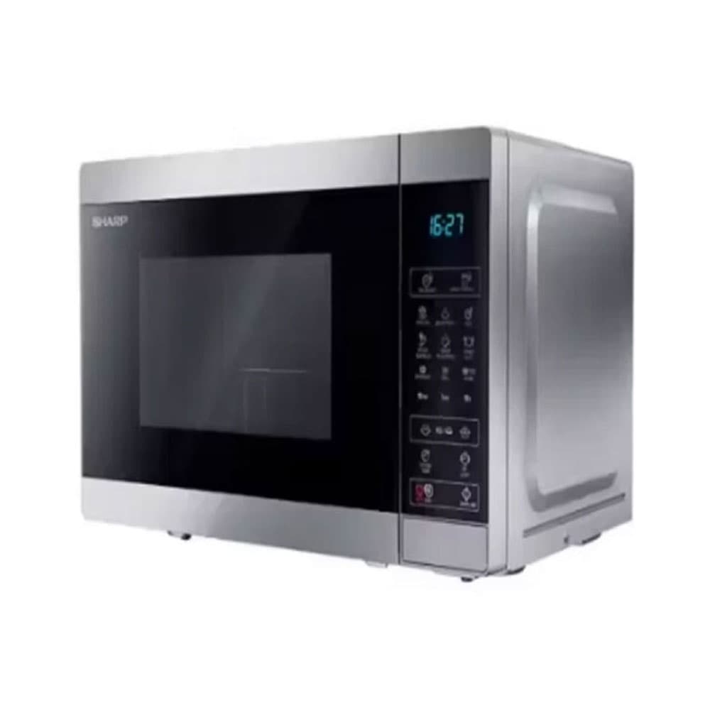 product-Sharp Microwave 25 Liter 900W Grill & 8 Menus - Silver - R250MGRSL2