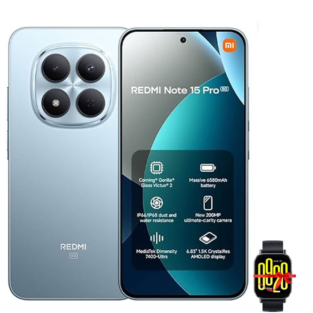 شاومى ريدمى نوت 15 برو 5G - رامات 12 جيجا - 256 جيجا بايت - أزرق